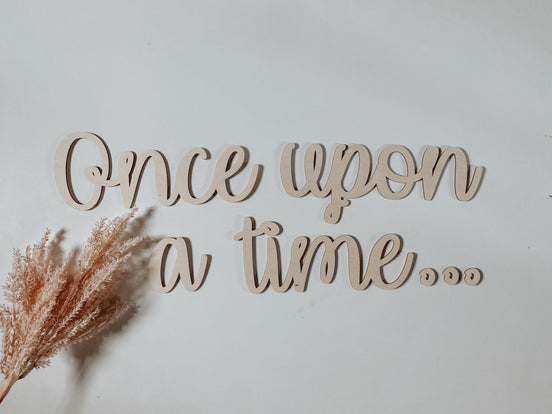 Once upon a time | Wall decal | 3D Wall Decal | Kids Bedroom Decor | Organization | Book Storage | Office Decor | Playroom Decor | Nursery