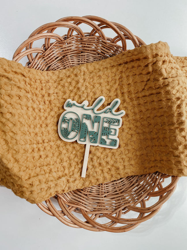 Wild one cake topper | Wild Cake Topper | One Cake Topper | Cake Topper | jungle Cake Topper | Wood Cake Topper | Custom Cake topper |