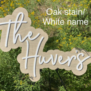 Last Name Cut Out Sign | Last Name Sign 3D Wood | Wedding Name Sign | Wedding Sign | Last Name Sign | Cut Out Name Sign | Large Wood Cut Out