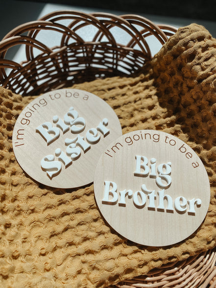 Big brother sign | big sister sign | pregnancy announcement sign | new sibling | pregnancy | baby name sign | photo prop | newborn photo |