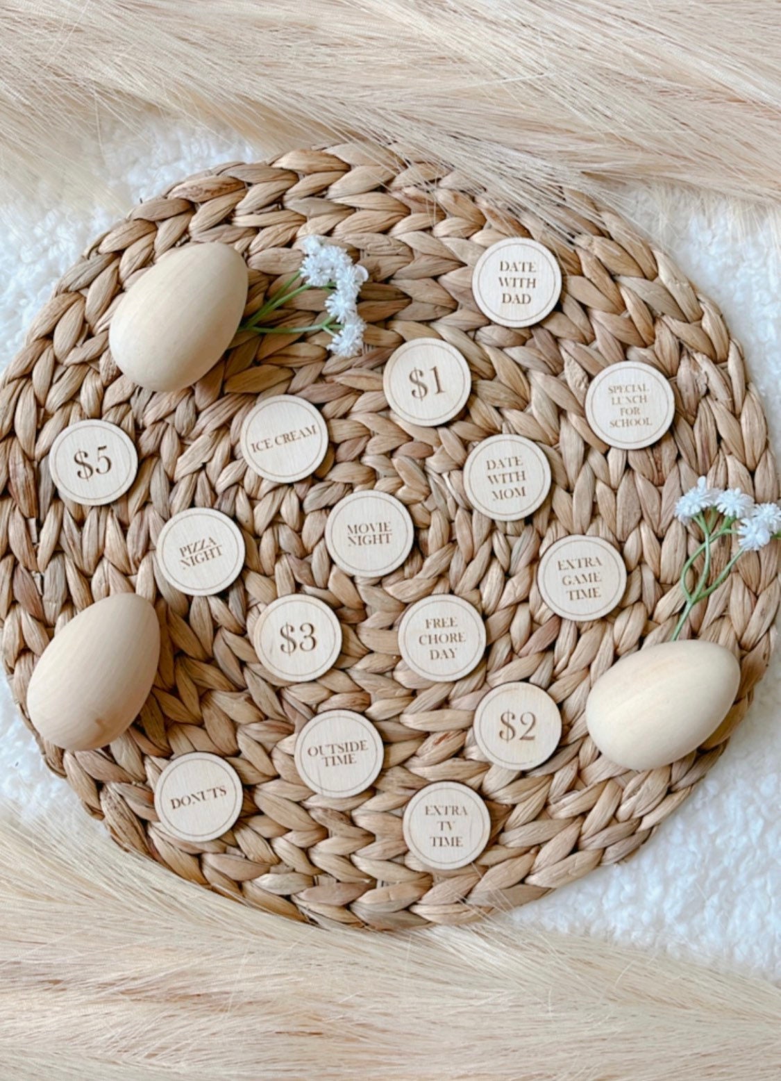 Easter Egg Hunt Tokens | Easter Egg stuffers | Easter Basket Stuffers for Kids | Easter Reward Token