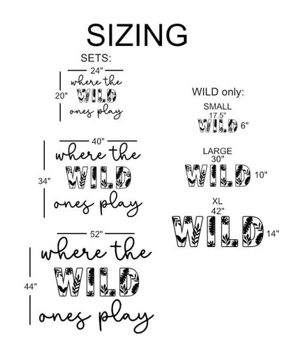 Wild ones play sign | Playroom Decor | Nursery Decor | Word Signs | Kids Decor | jungle decor | where the wild ones play | Room | nursery
