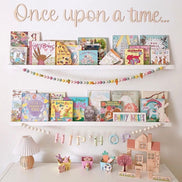 Once upon a time | Wall decal | 3D Wall Decal | Kids Bedroom Decor | Organization | Book Storage | Office Decor | Playroom Decor | Nursery