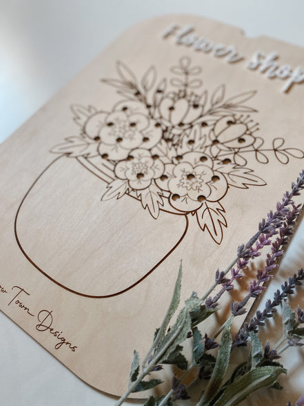 Flisat Flower Insert | Flisat Insert | IKEA Table | Montessori | Educational Toy | Preschool | Homeschool | learning tools | Flower Shop
