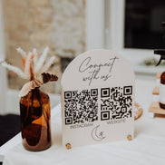 QR sign | Acrylic qr Sign | Custom qr Sign | Business qr Sign | reader qr | Venmo Sign | Social Media Sign | Business Signs | Custom Signage