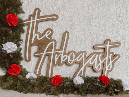 Last Name Cut Out Sign | Last Name Sign 3D Wood | Wedding Name Sign | Wedding Sign | Last Name Sign | Cut Out Name Sign | Large Wood Cut Out