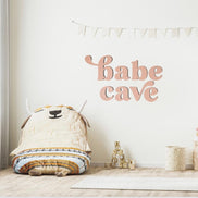Babe Cave sign | Playroom Decor | Nursery Decor | Word Signs | Kids Decor | girls decor | sisters bedroom | Room | nursery