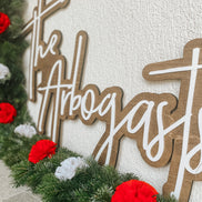 Last Name Cut Out Sign | Last Name Sign 3D Wood | Wedding Name Sign | Wedding Sign | Last Name Sign | Cut Out Name Sign | Large Wood Cut Out