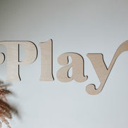 Play Sign | Playroom Sign | Nursery Sign | 3D Sign | Playroom Decor | Custom Sign | Word Sign | Playroom | Play | Montessori | Wood Sign