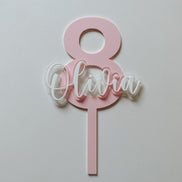 Custom cake topper | Personalized Cake Topper | Cake Topper | Girls Cake Topper | Boys Cake Topper | number Cake topper | Birthday Decor