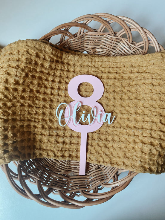 Custom cake topper | Personalized Cake Topper | Cake Topper | Girls Cake Topper | Boys Cake Topper | number Cake topper | Birthday Decor