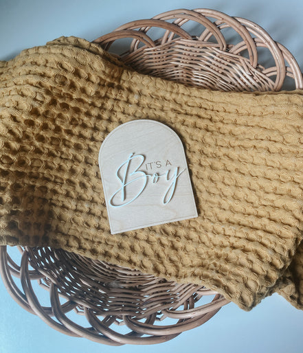 Double sided both announcement | Birth Announcement | 2 sided Gender Reveal | Hospital Bag | Birth | Pregnancy Announcement | Photo Props |