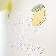 Main Squeeze Bridal Shower | Custom Backdrop sign | Custom text Words | Party Backdrop | Wedding Backdrop | Shower Backdrop | Personalized