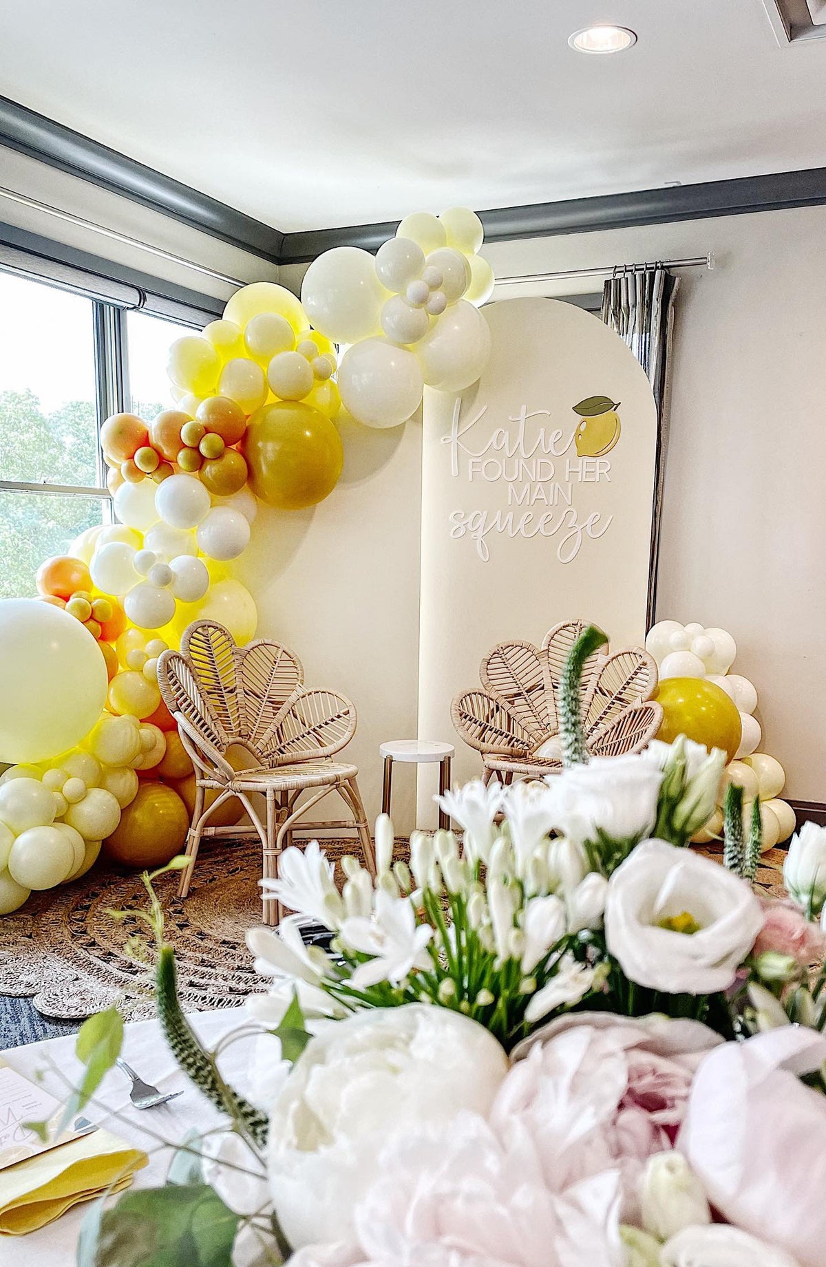 Main Squeeze Bridal Shower | Custom Backdrop sign | Custom text Words | Party Backdrop | Wedding Backdrop | Shower Backdrop | Personalized