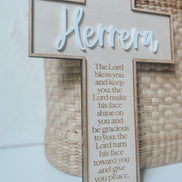 Personalized Baptism Cross | Christening Gift for kids | Dedication Gift | Personalized Baby Dedication | Boho Cross | Custom Baptism Gift |