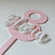 Custom cake topper | Personalized Cake Topper | Cake Topper | Girls Cake Topper | Boys Cake Topper | number Cake topper | Birthday Decor