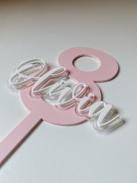 Custom cake topper | Personalized Cake Topper | Cake Topper | Girls Cake Topper | Boys Cake Topper | number Cake topper | Birthday Decor
