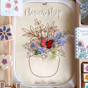 Flisat Flower Insert | Flisat Insert | IKEA Table | Montessori | Educational Toy | Preschool | Homeschool | learning tools | Flower Shop