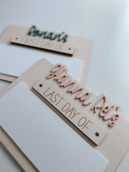 First Day of School Sign | Last Day of School Sign | School Sign | First Day | Last Day | School Photo Sign | Wipe Erase Sign | Photo Prop