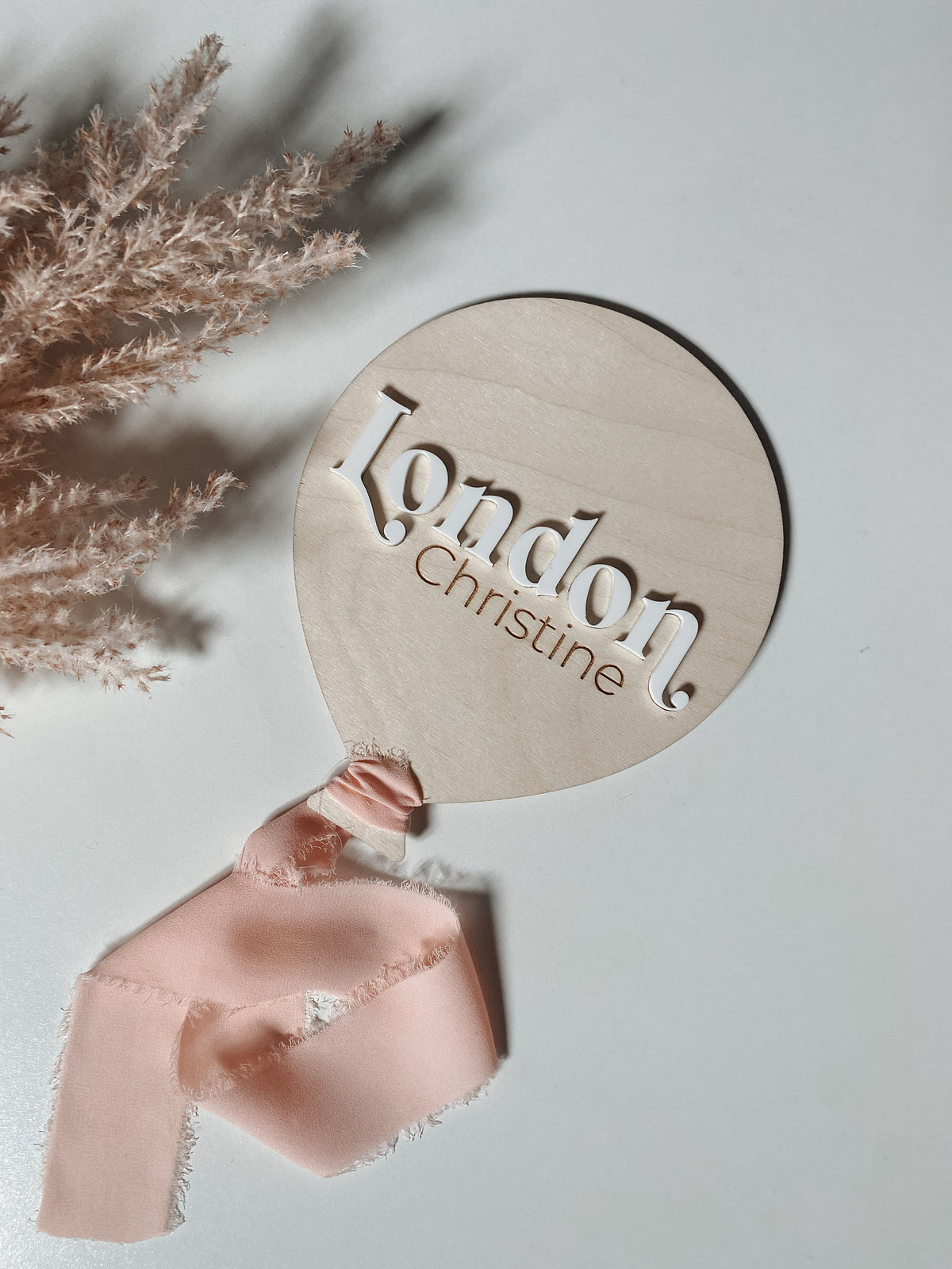 Baby Balloon Birth Announcement | Birth Announcement acrylic Hospital Photo Prop Newborn | Balloon Decor | Name Sign