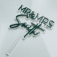 Modern Acrylic Cake Topper | Wedding Cake Topper | Acrylic Cake Topper | Boho Cake Topper | Retro | Minimalist | Wedding | Cake Decor | Cake