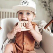 Modern Milestone Cards | Modern Design | Modern Monthly Milestones | Milestone Photos | Newborn Photos | Baby Photo Props | Modern Nursery