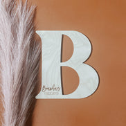 Wood Guest Book Initial |Personalized Wood Letter | Guest Book | Wedding Decor | Wedding Sign | Alternate Guest Book | Last Name Sign |