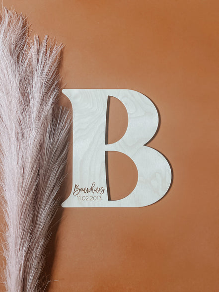 Wood Guest Book Initial |Personalized Wood Letter | Guest Book | Wedding Decor | Wedding Sign | Alternate Guest Book | Last Name Sign |