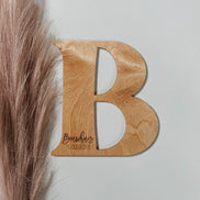 Wood Guest Book Initial |Personalized Wood Letter | Guest Book | Wedding Decor | Wedding Sign | Alternate Guest Book | Last Name Sign |