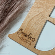 Wood Guest Book Initial |Personalized Wood Letter | Guest Book | Wedding Decor | Wedding Sign | Alternate Guest Book | Last Name Sign |