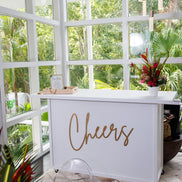 Cheers cutout | Photo Backdrop | Cheers wood cut out | Wedding decoration | Photo Wall | Bar Sign | Wooden Cutout | Custom Wood Cutout |
