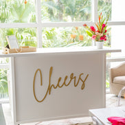 Cheers cutout | Photo Backdrop | Cheers wood cut out | Wedding decoration | Photo Wall | Bar Sign | Wooden Cutout | Custom Wood Cutout |