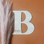 Wood Guest Book Initial |Personalized Wood Letter | Guest Book | Wedding Decor | Wedding Sign | Alternate Guest Book | Last Name Sign |