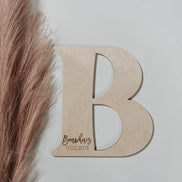 Wood Guest Book Initial |Personalized Wood Letter | Guest Book | Wedding Decor | Wedding Sign | Alternate Guest Book | Last Name Sign |