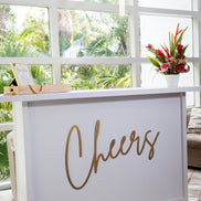 Cheers cutout | Photo Backdrop | Cheers wood cut out | Wedding decoration | Photo Wall | Bar Sign | Wooden Cutout | Custom Wood Cutout |