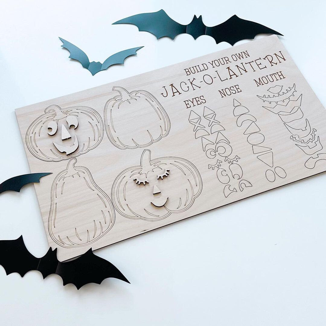 Build your own Jackolantern | Fall activity | Homeschool | DIY | Kids Activity | Crafts | Fall Decor | Pumpkin Decor | Pumpkin sign