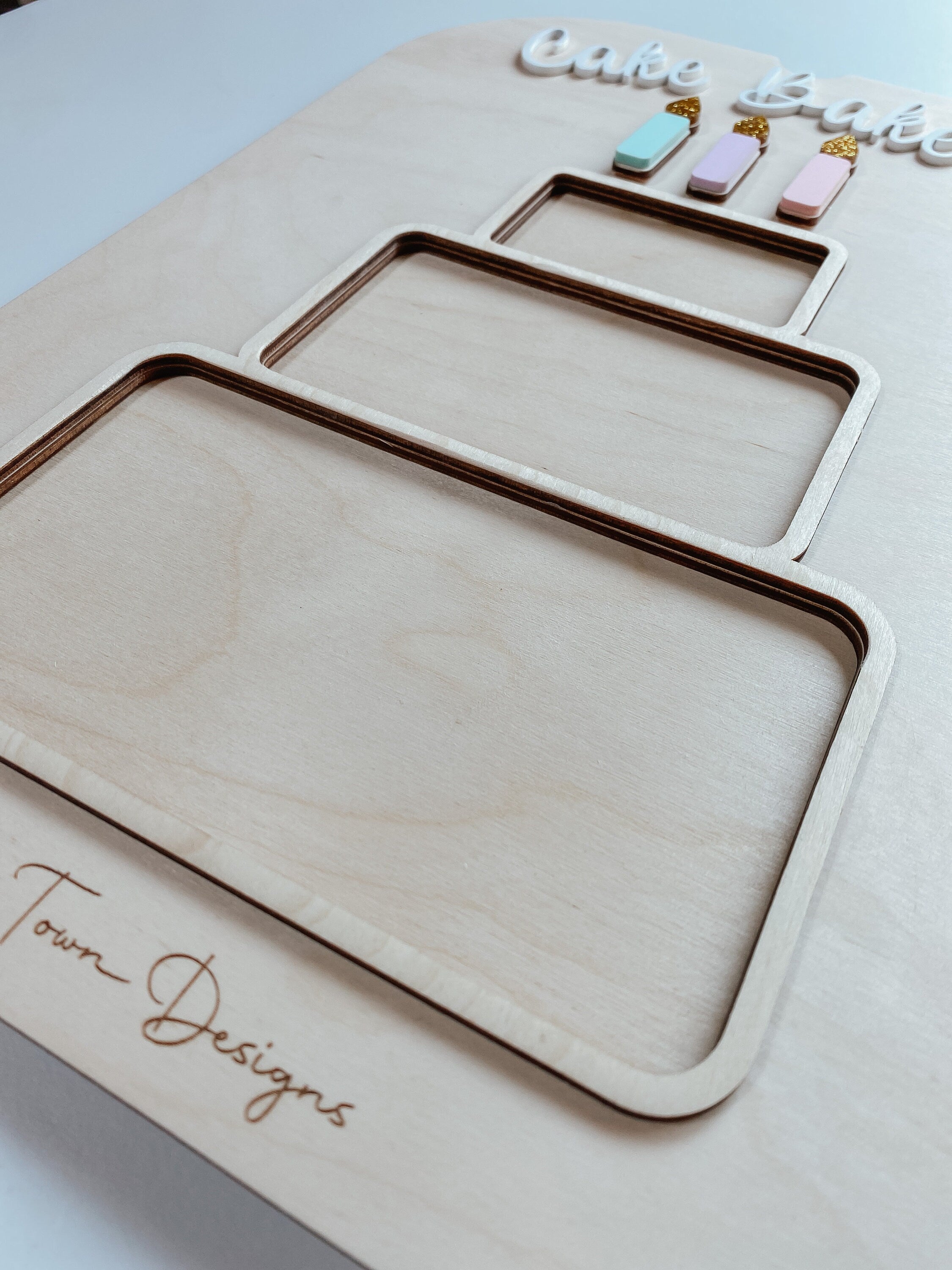 Flisat Cake Insert | Flisat Insert | IKEA Table | Montessori | Educational Toy | Preschool | Homeschool | learning tools | Bakery | Toy
