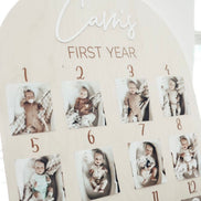 First Birthday Decor | First Birthday Photo Display | Baby Monthly Photos | Photo Prop | Birthday Decor | First Birthday | Boho Birthday |