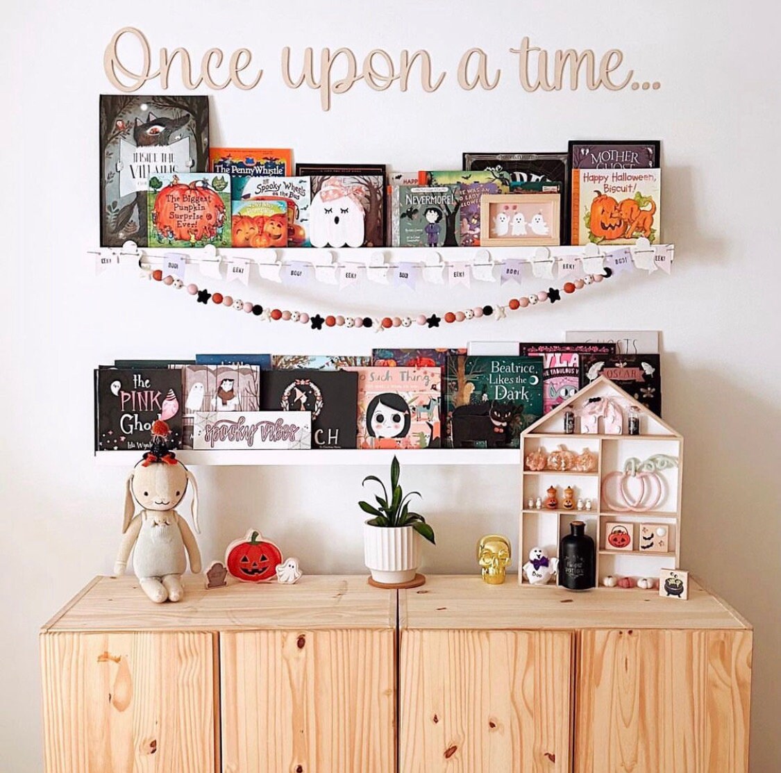Once upon a time | Wall decal | 3D Wall Decal | Kids Bedroom Decor | Organization | Book Storage | Office Decor | Playroom Decor | Nursery