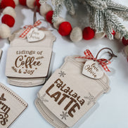 Christmas gift card holder | Teacher Gift | Gift Card Ornament | Coffee Gift card |  Holiday gift card | personalized | custom | reusable