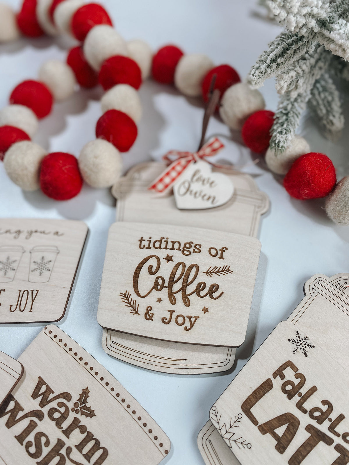 Christmas gift card holder | Teacher Gift | Gift Card Ornament | Coffee Gift card |  Holiday gift card | personalized | custom | reusable