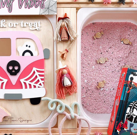 Flisat Halloween Insert | Flisat Insert | IKEA Table | Montessori | Educational Toy | Preschool | Homeschool | learning tools | Puzzles |