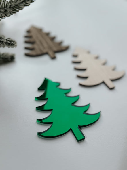 Acrylic Christmas Tree Place Tags Names | holiday name tags | christmas Place Card Name | Holiday Party | Christmas Party | Dinner Party |