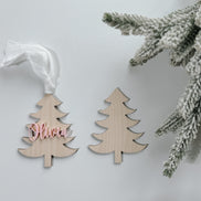 Acrylic Christmas Tree Place Tags Names | holiday name tags | christmas Place Card Name | Holiday Party | Christmas Party | Dinner Party |
