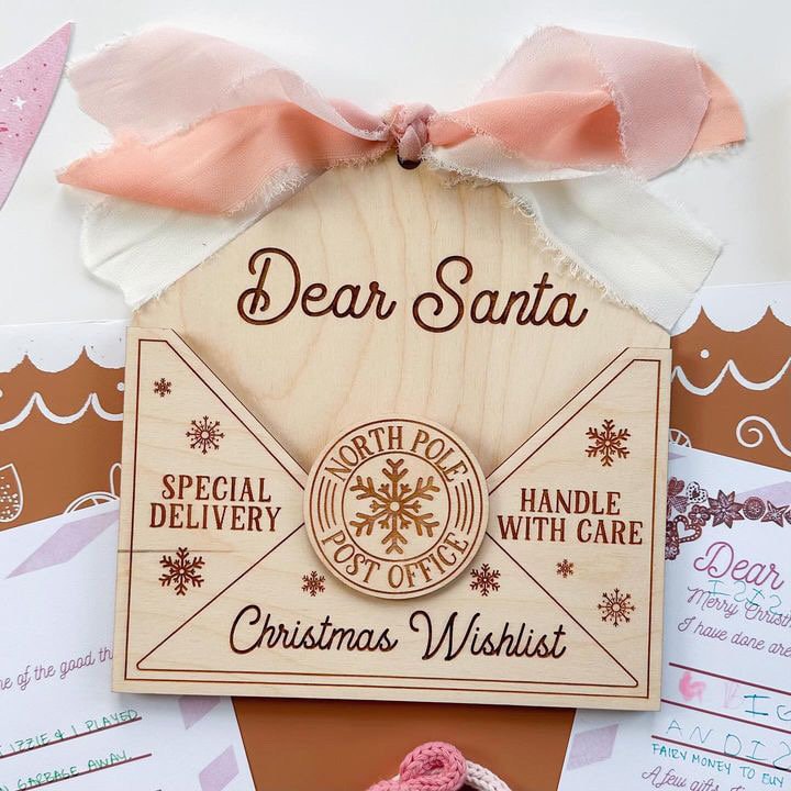 Santa magic Letter Envelope | Santa Decor | Christmas Decor | Letter to Santa | Santa | Christmas Magic | Ornament | Christmas Tree |