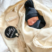 Baby Balloon Birth Announcement | Birth Announcement acrylic Hospital Photo Prop Newborn | Balloon Decor | Name Sign