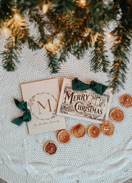 Personalized Christmas Card Holder | Cards Keepsake | Card Storage | Custom Christmas Memory Book | Custom Card Keeper |Christmas Cards Book