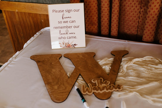 Wooden Name Sign | Custom Letter Guest Book | Wedding Guest Book Alternative | Guest Book Alternative Wedding Letter Guest Book Alternative