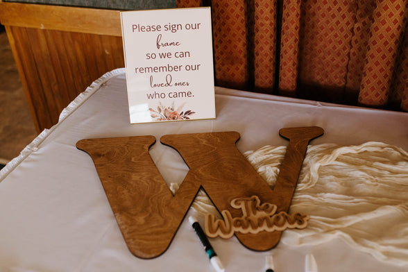 Wooden Name Sign | Custom Letter Guest Book | Wedding Guest Book Alternative | Guest Book Alternative Wedding Letter Guest Book Alternative