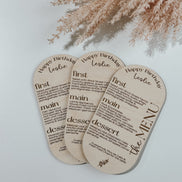 Personalized Wooden Menu | Wedding Menu | Birthday Menu | elevated party Decor | High end Party | Girls Night | Bachelorette | Dinner | menu
